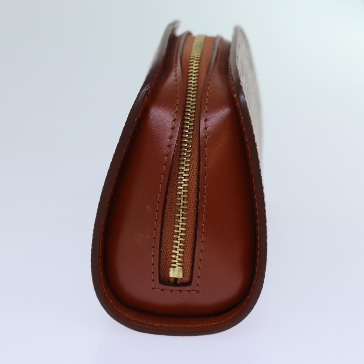 LOUIS VUITTON Epi Dauphine PM Pouch Brown M48443 LV 70741