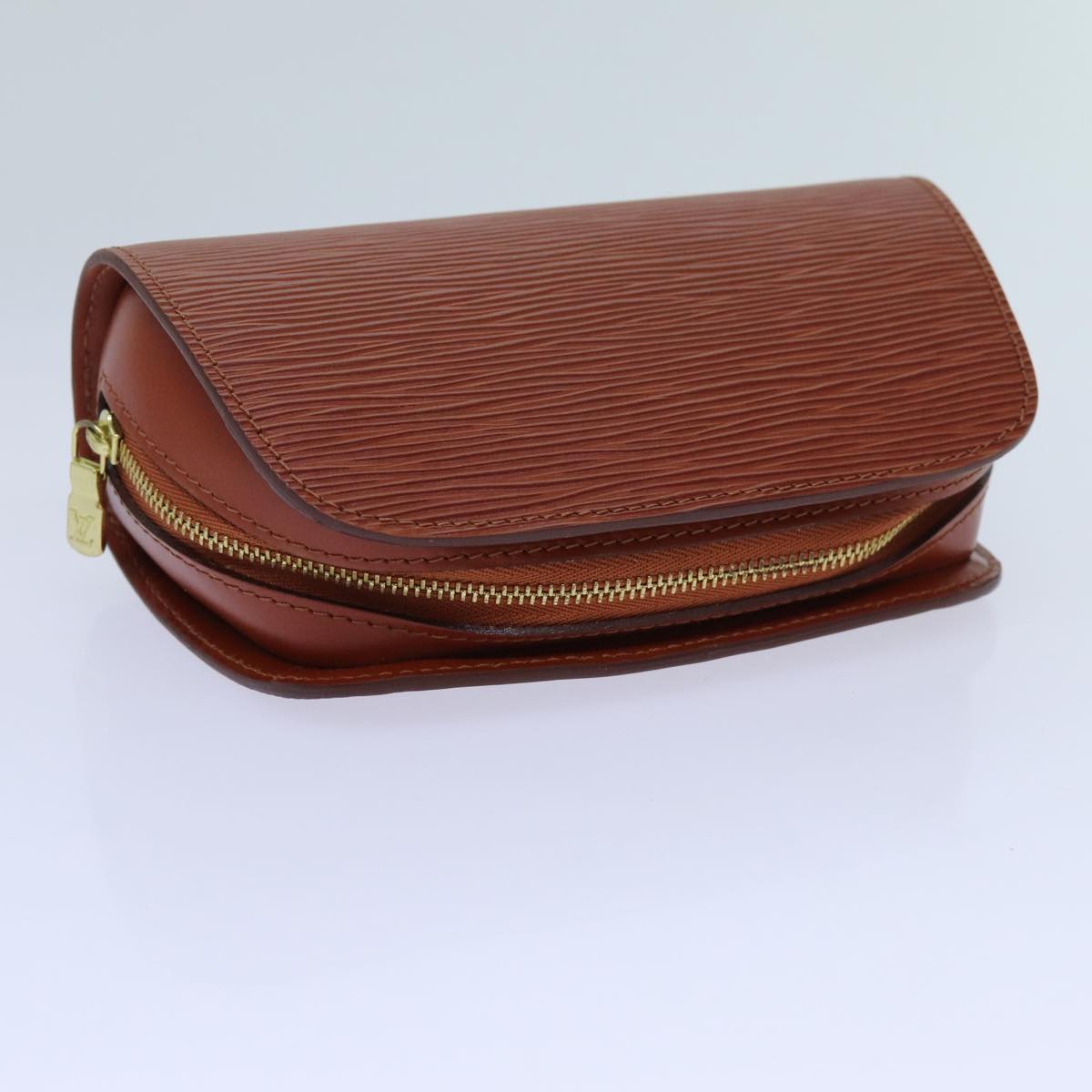 LOUIS VUITTON Epi Dauphine PM Pouch Brown M48443 LV 70741