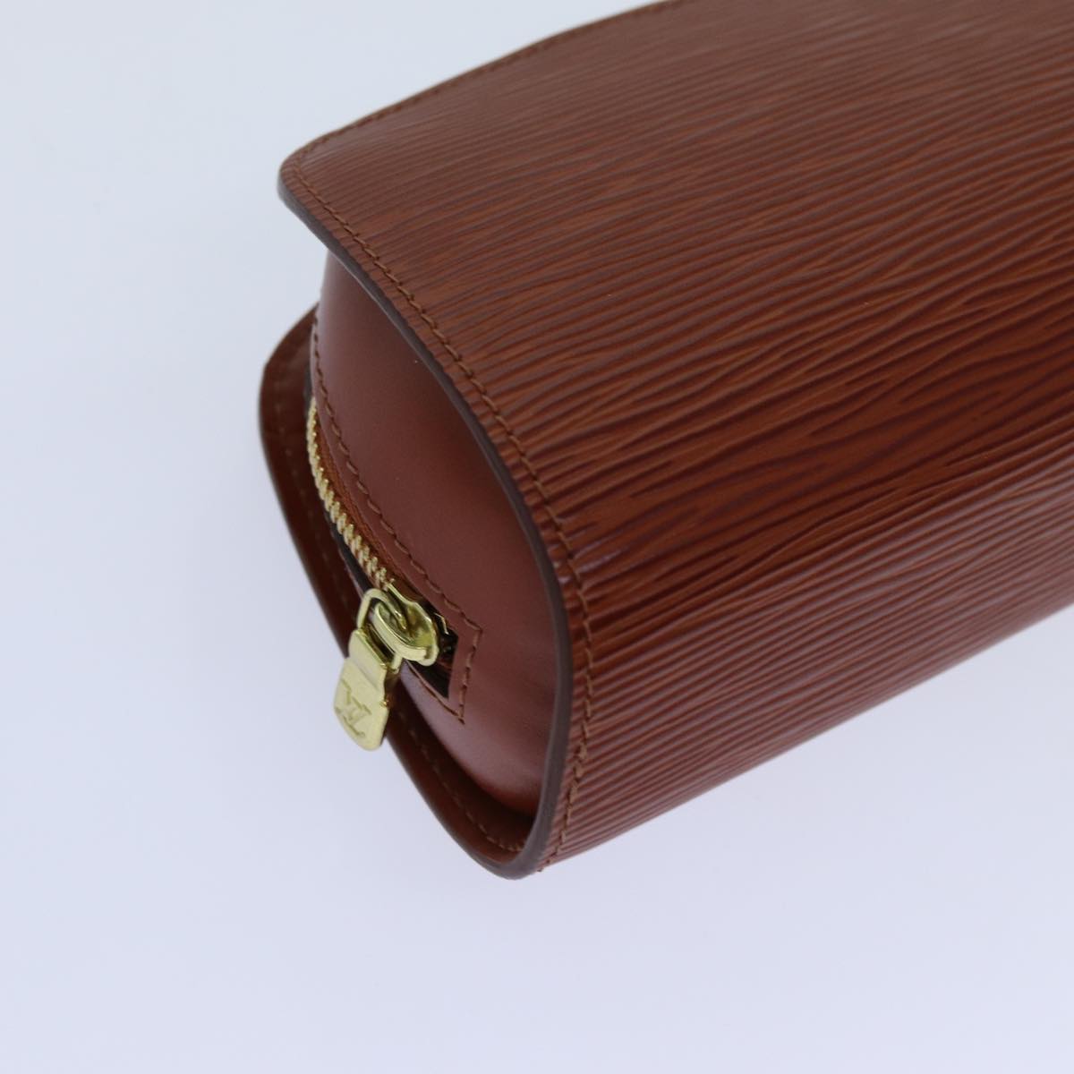 LOUIS VUITTON Epi Dauphine PM Pouch Brown M48443 LV 70741