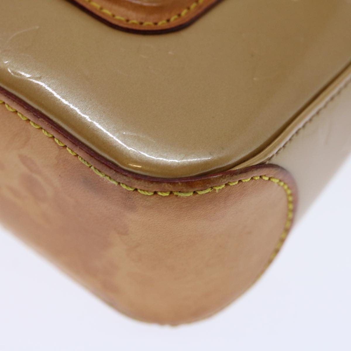 LOUIS VUITTON Monogram Vernis Mallory Square Pouch Noisette M91197 70746