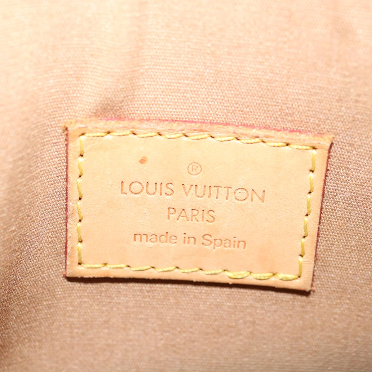 LOUIS VUITTON Monogram Vernis Mallory Square Pouch Noisette M91197 70746