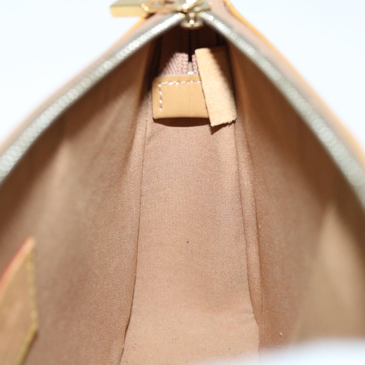 LOUIS VUITTON Monogram Vernis Mallory Square Pouch Noisette M91197 70746