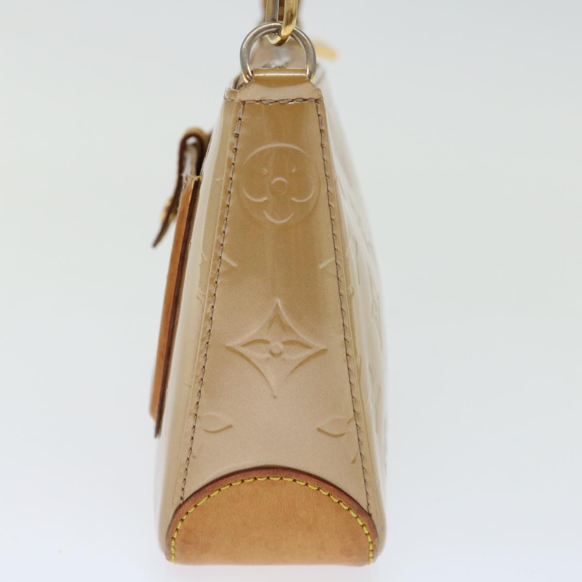 LOUIS VUITTON Monogram Vernis Mallory Square Pouch Noisette M91197 70746