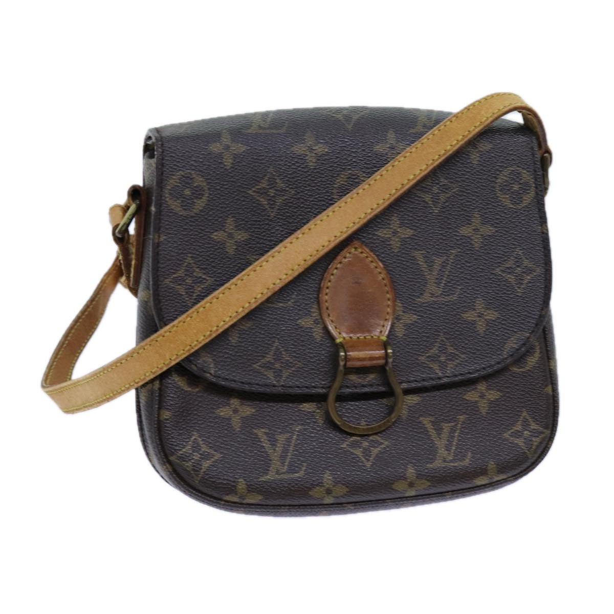 LOUIS VUITTON Monogram Saint Cloud MM Shoulder Bag M51243 LV 70747