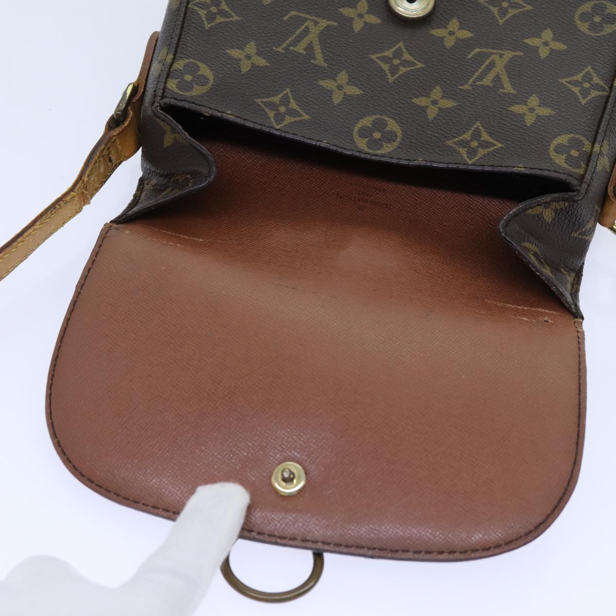 LOUIS VUITTON Monogram Saint Cloud MM Shoulder Bag M51243 LV 70747