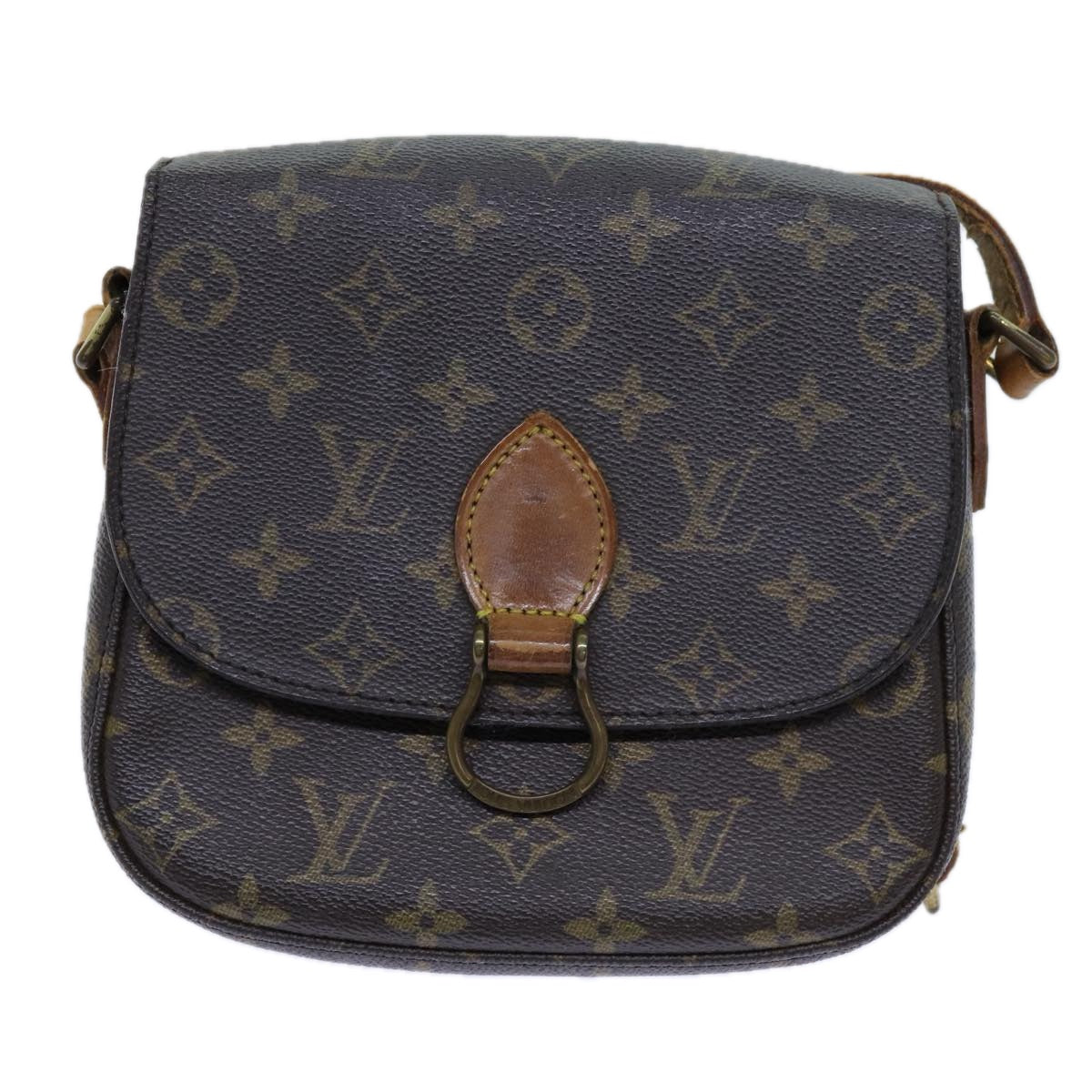 LOUIS VUITTON Monogram Saint Cloud MM Shoulder Bag M51243 LV 70747