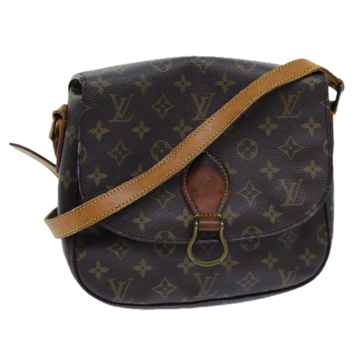 LOUIS VUITTON Monogram Saint Cloud GM Shoulder Bag M51242 LV 70749