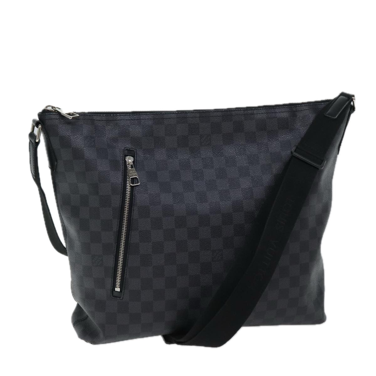 LOUIS VUITTON Damier Graphite Mick GM Shoulder Bag N41105 LV 70754