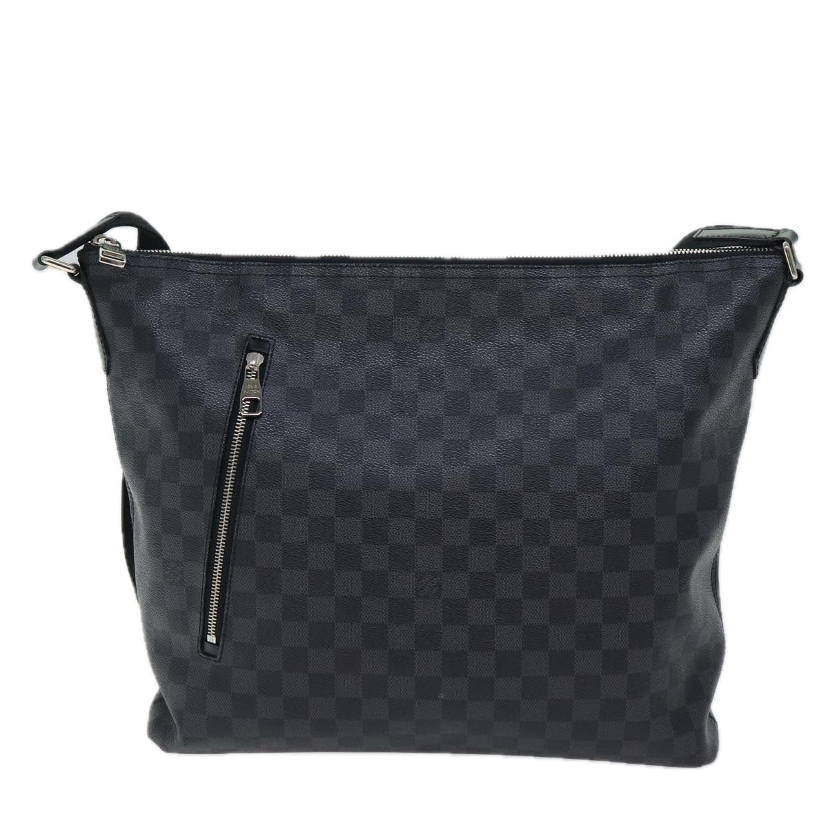 LOUIS VUITTON Damier Graphite Mick GM Shoulder Bag N41105 LV 70754