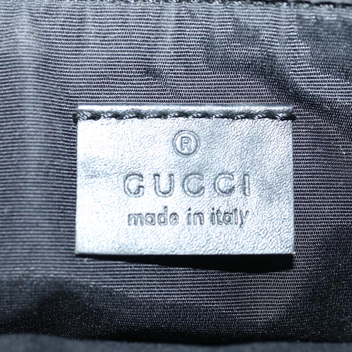 GUCCI GG Canvas Accessory Pouch Black 07198 70805