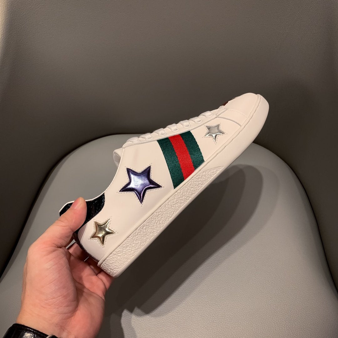 GLM-GCI  ACE LEATHER SNEAKER WITH  STAR 109