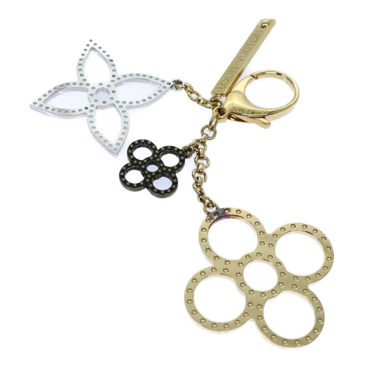 LOUIS VUITTON Bijou Sac Tapage Charm Gold Silver M65722 LV 70875