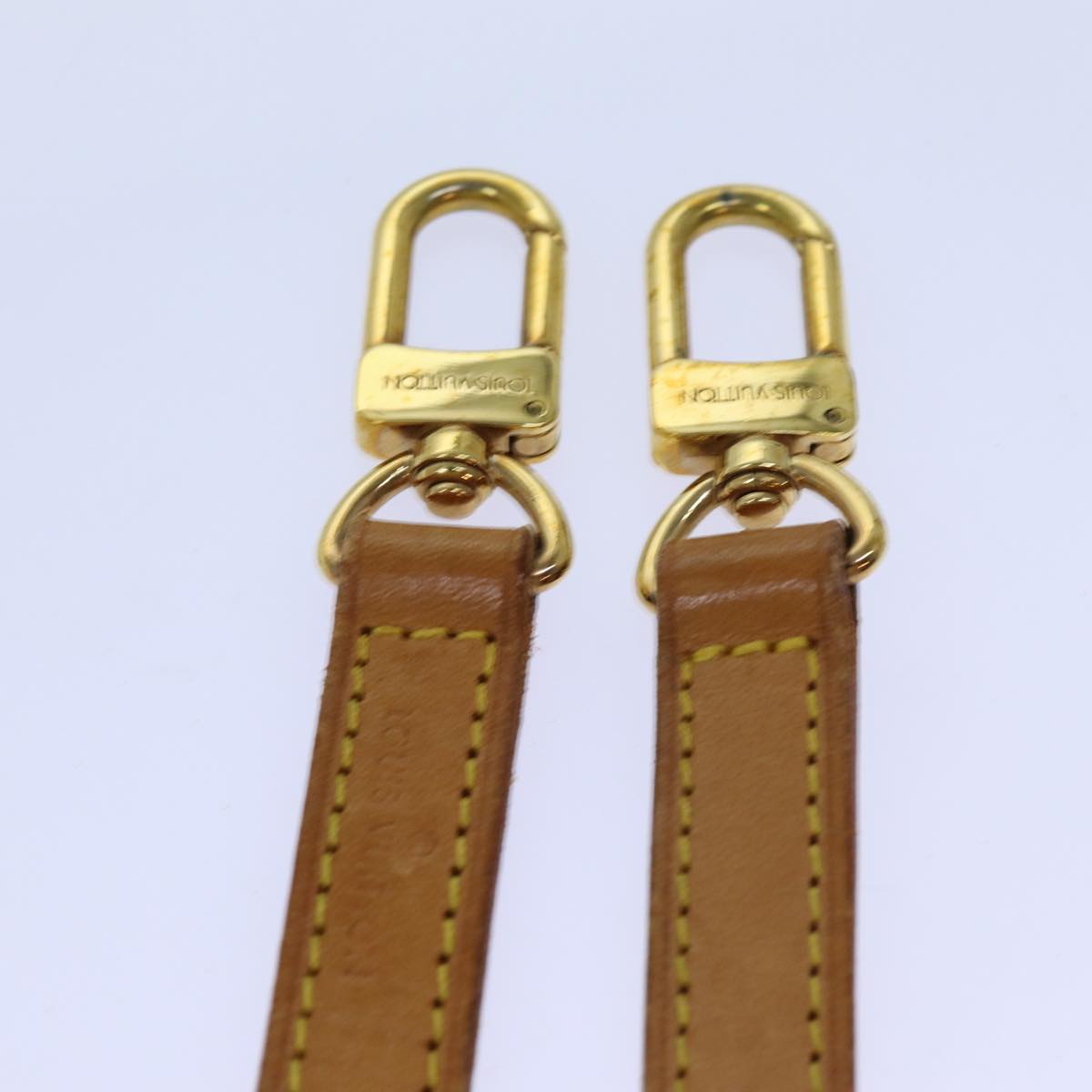 LOUIS VUITTON Shoulder Strap Leather 35.4"" Beige LV 70879