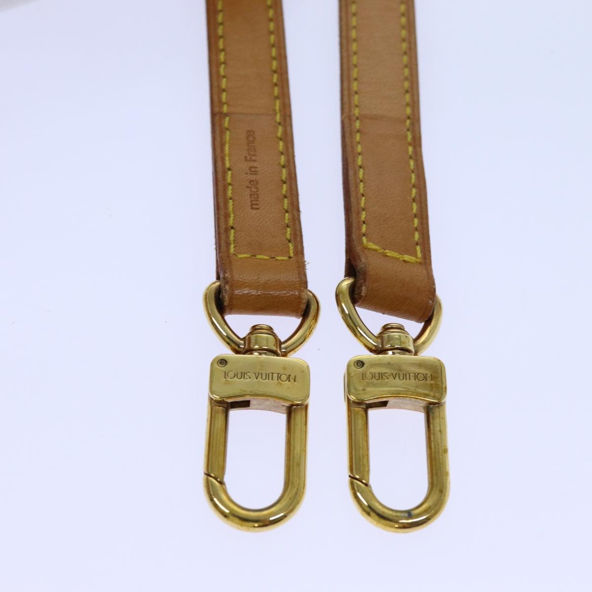LOUIS VUITTON Shoulder Strap Leather 35.4"" Beige LV 70879