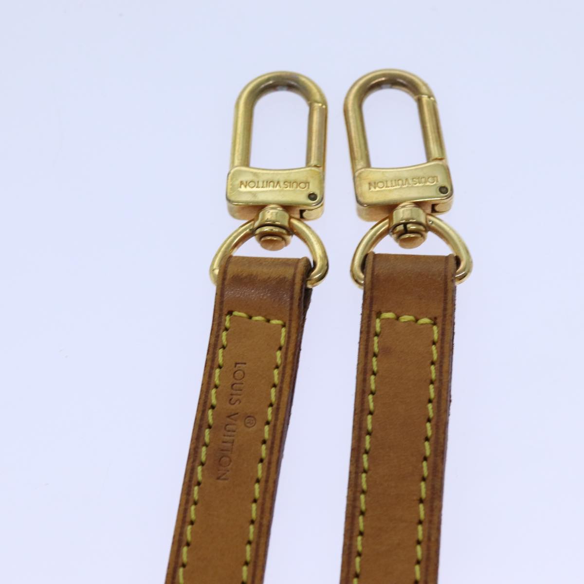 LOUIS VUITTON Shoulder Strap Leather 43.3"" Beige LV 70880