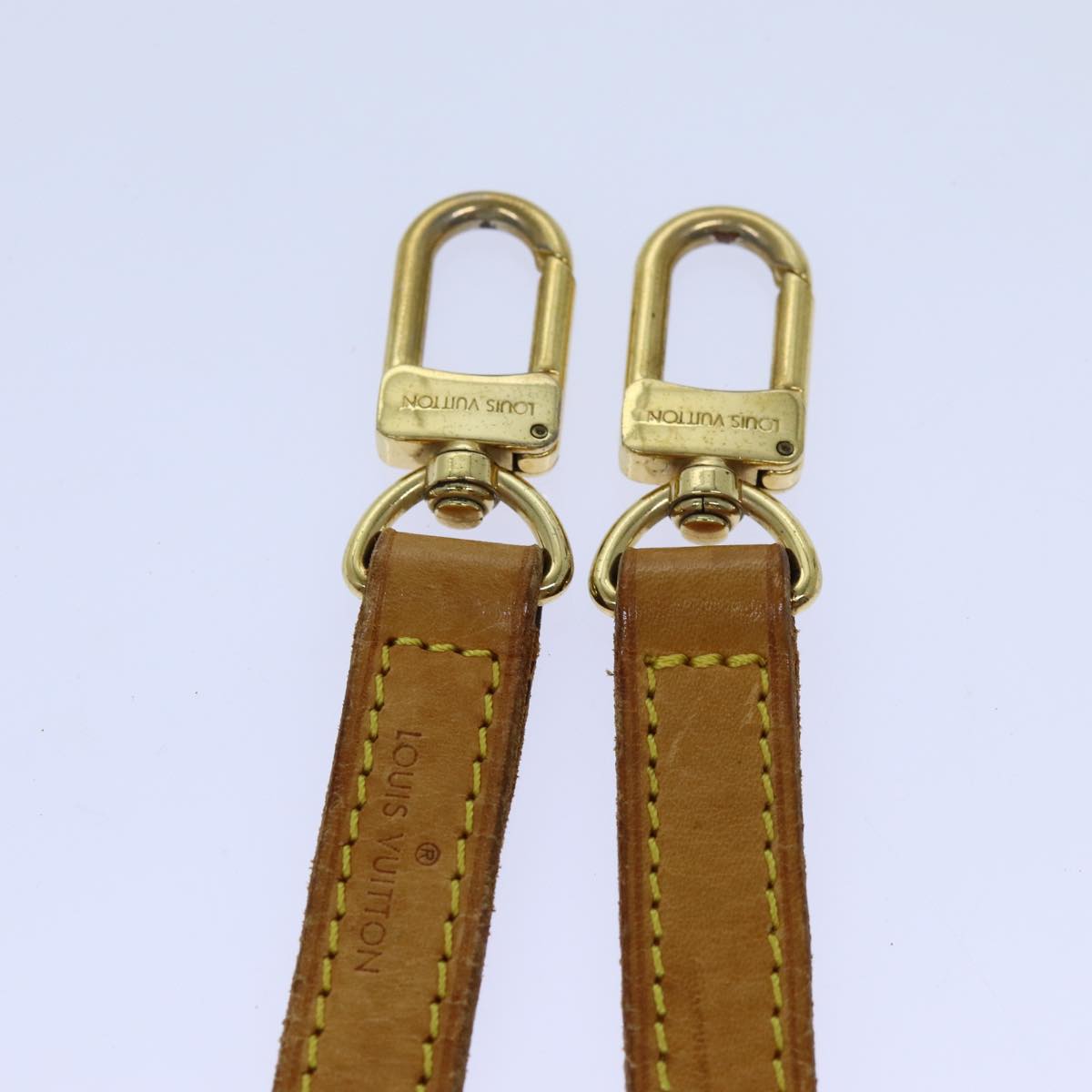 LOUIS VUITTON Shoulder Strap Leather 35.4"" Beige LV 70881