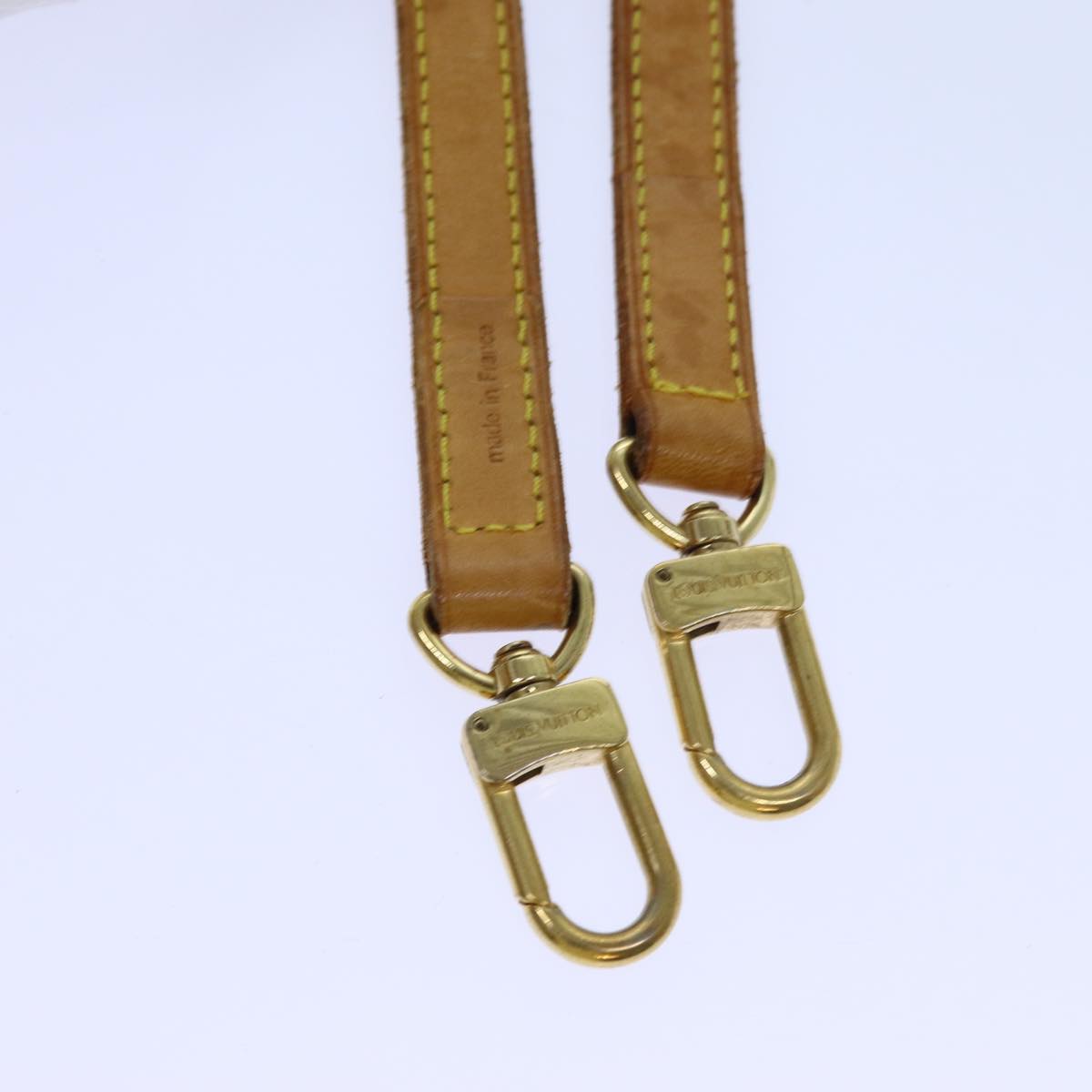 LOUIS VUITTON Shoulder Strap Leather 35.4"" Beige LV 70881