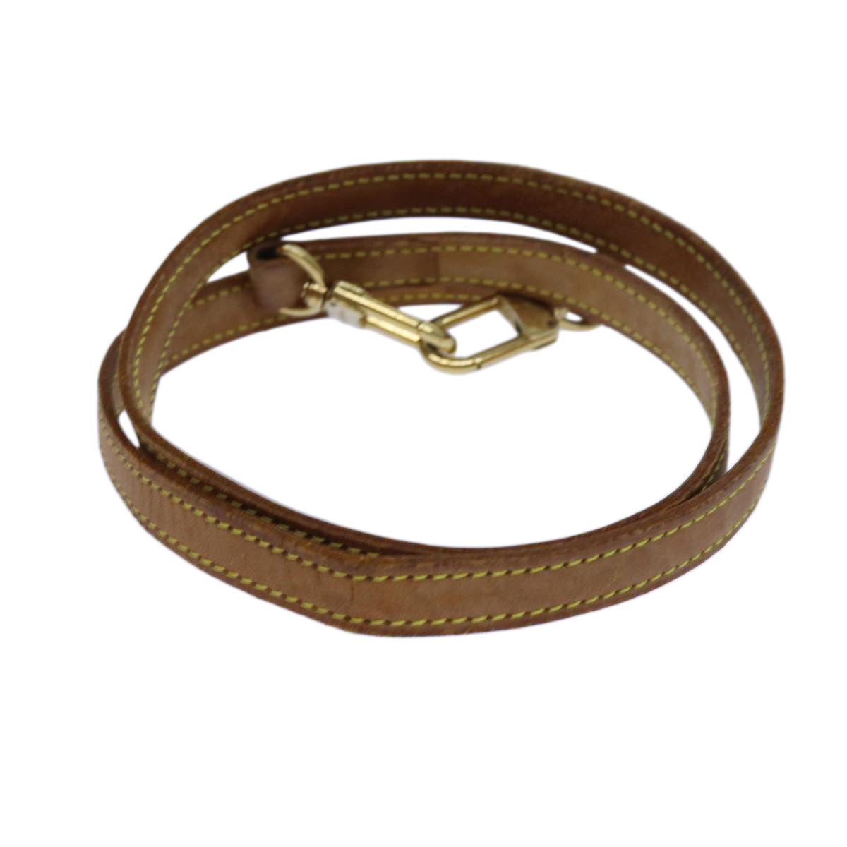 LOUIS VUITTON Shoulder Strap Leather 36.2"" Beige LV 70882