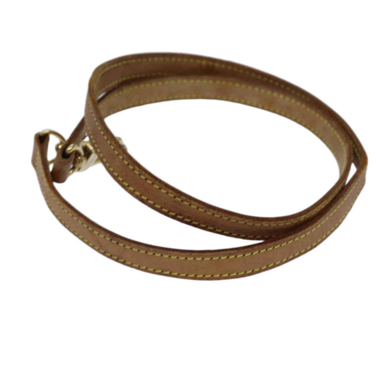 LOUIS VUITTON Shoulder Strap Leather 36.2"" Beige LV 70882