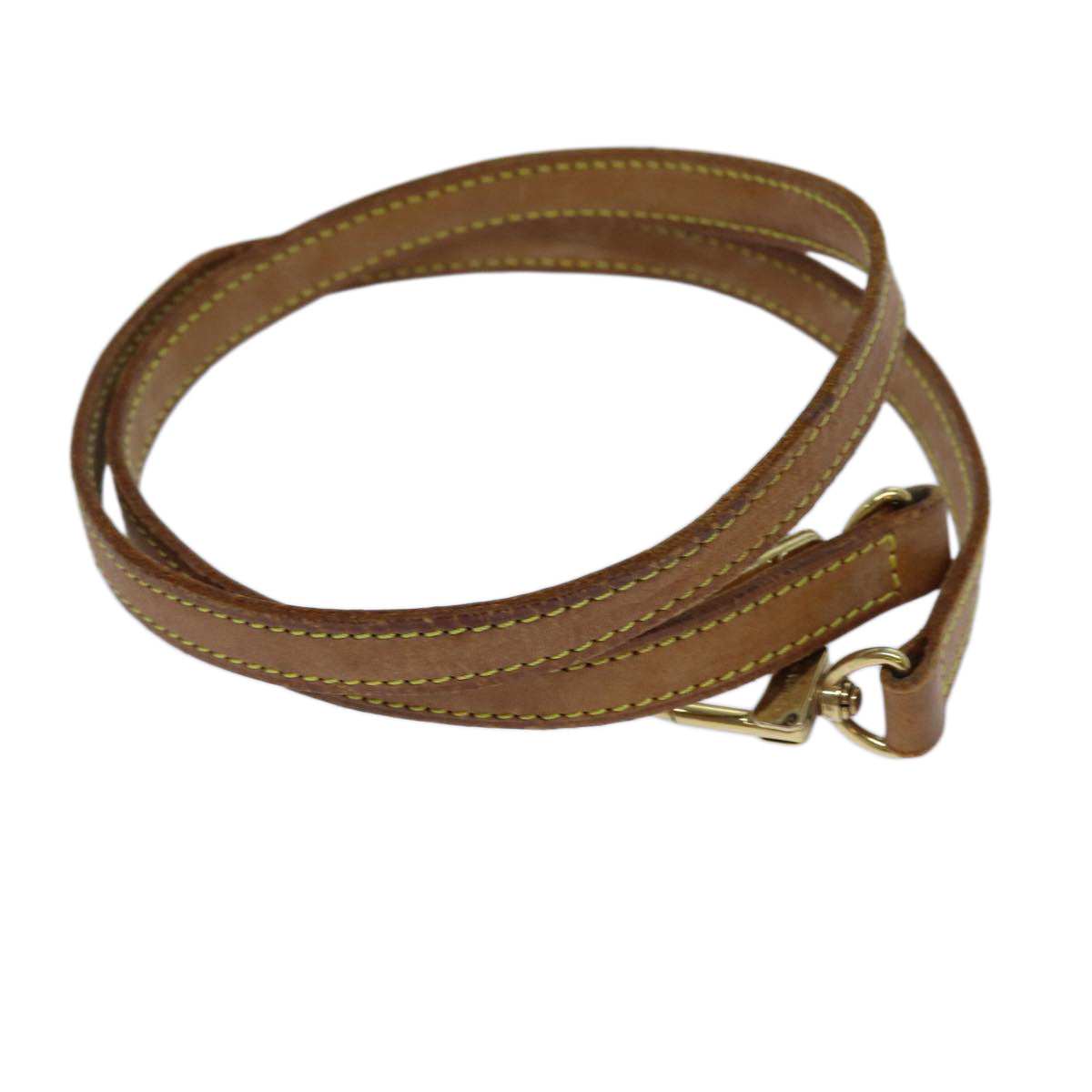 LOUIS VUITTON Shoulder Strap Leather 36.2"" Beige LV 70882