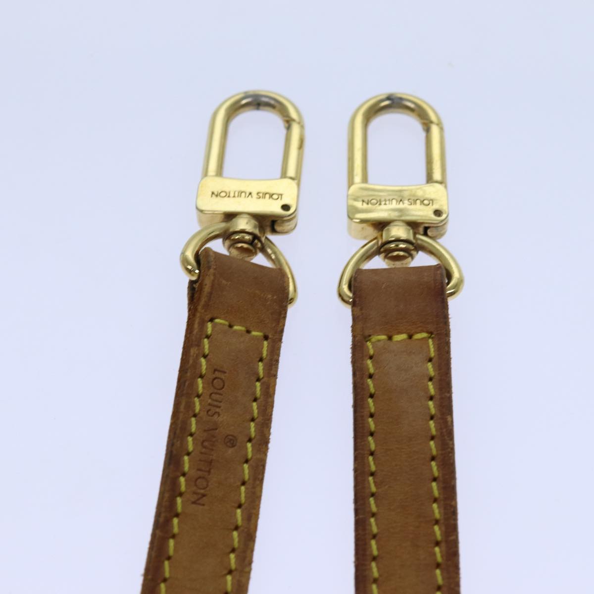 LOUIS VUITTON Shoulder Strap Leather 36.2"" Beige LV 70882