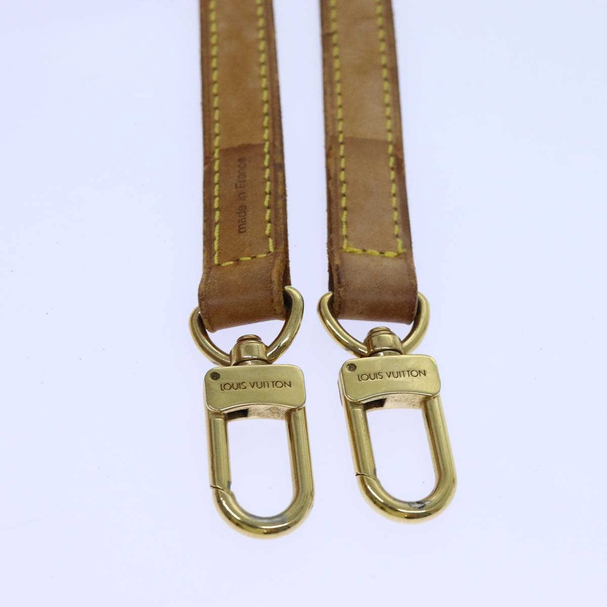 LOUIS VUITTON Shoulder Strap Leather 36.2"" Beige LV 70882