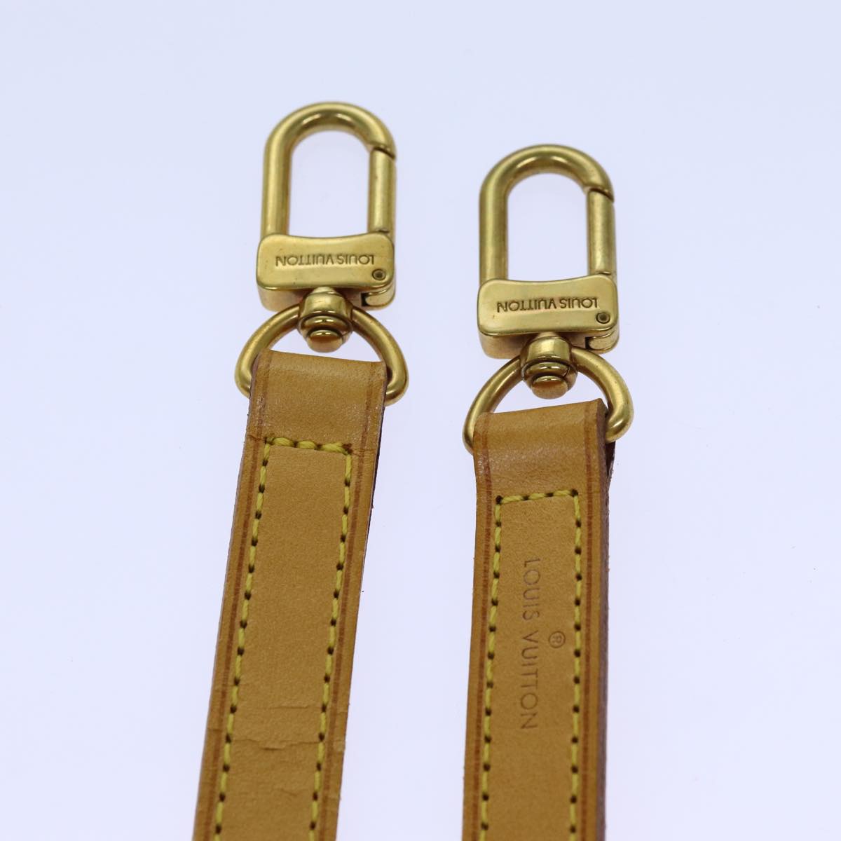 LOUIS VUITTON Shoulder Strap Leather 36.2"" Beige LV 70883