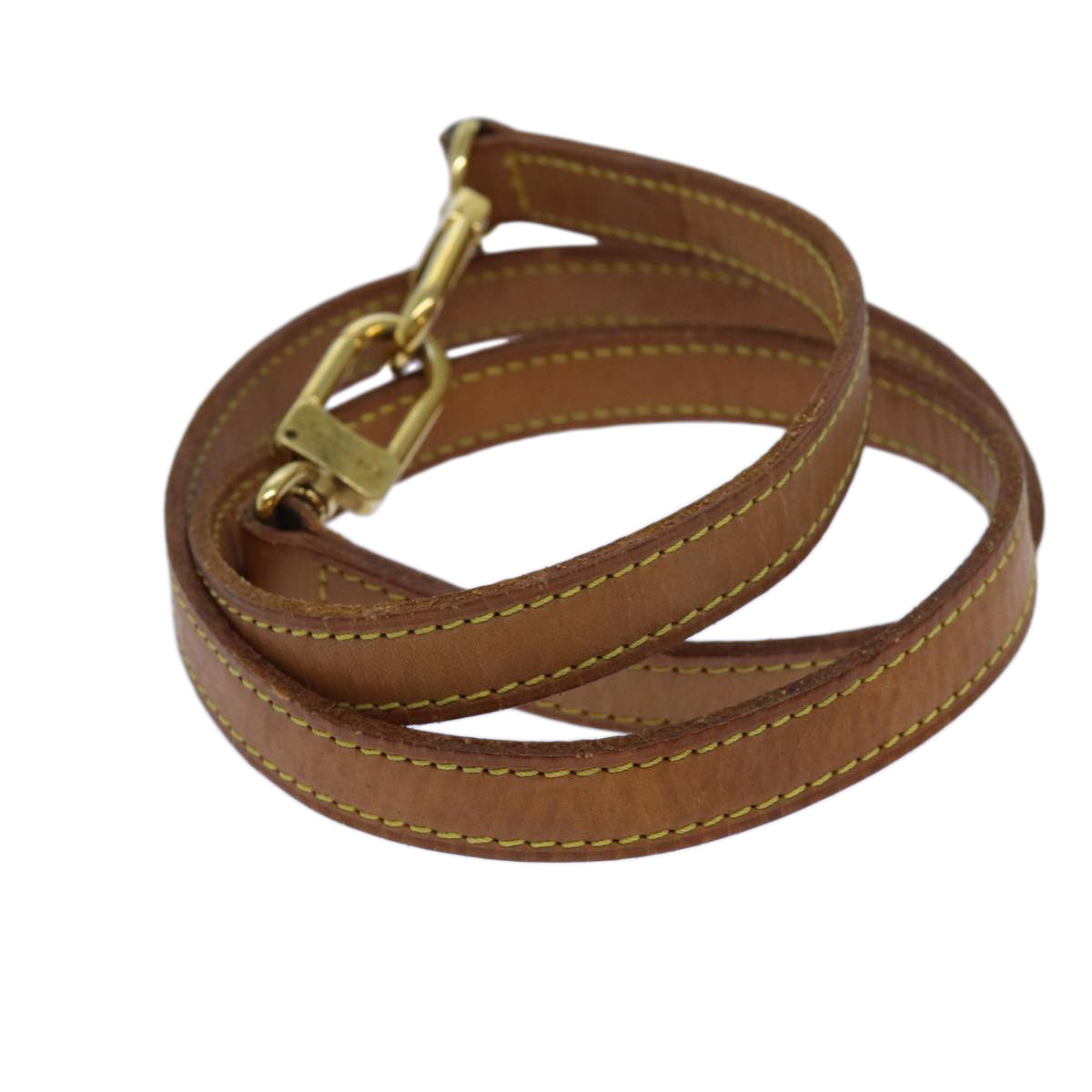 LOUIS VUITTON Shoulder Strap Leather 35.4"" Beige LV 70889