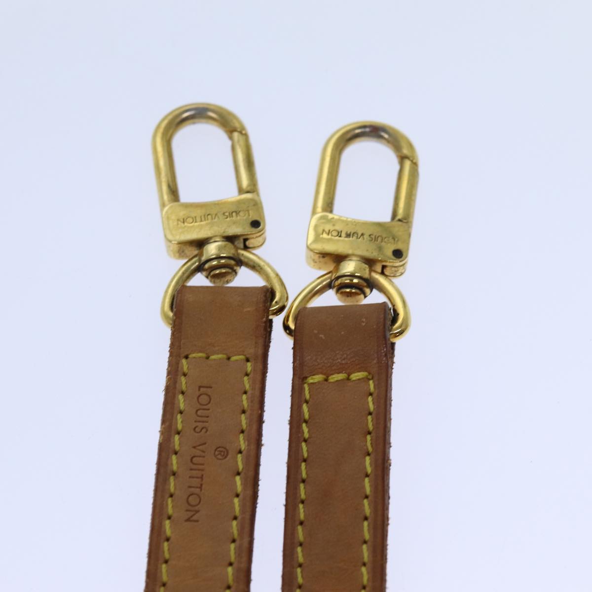 LOUIS VUITTON Shoulder Strap Leather 35.4"" Beige LV 70889