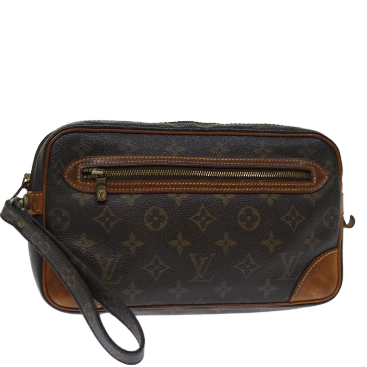 LOUIS VUITTON Monogram Marly Dragonne GM Clutch Bag M51825 LV 70897