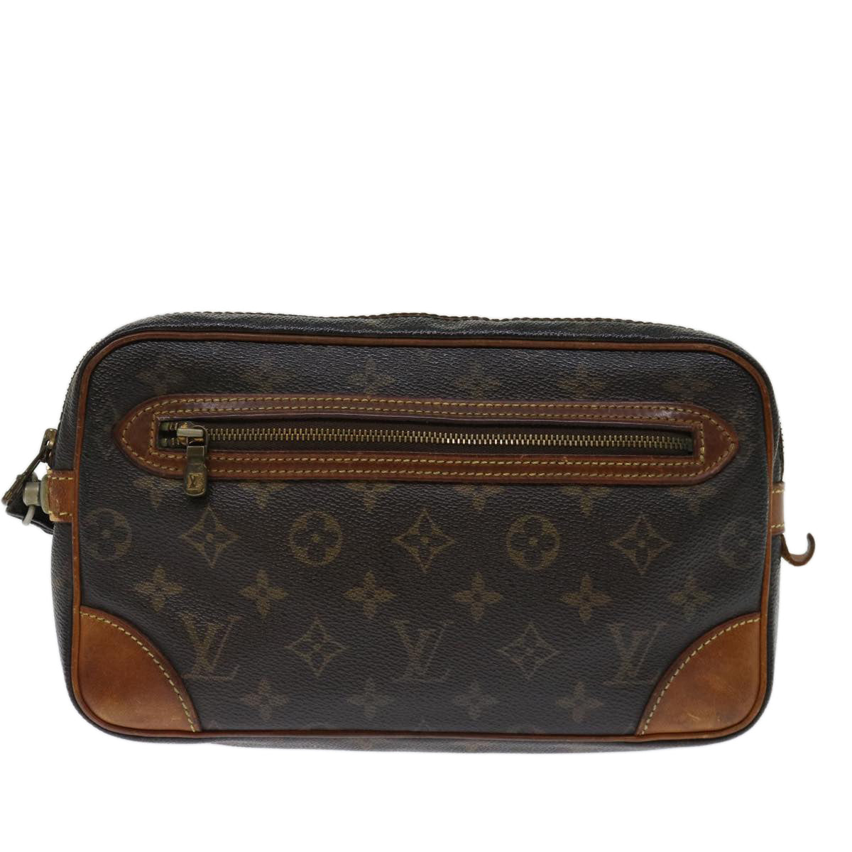 LOUIS VUITTON Monogram Marly Dragonne GM Clutch Bag M51825 LV 70897