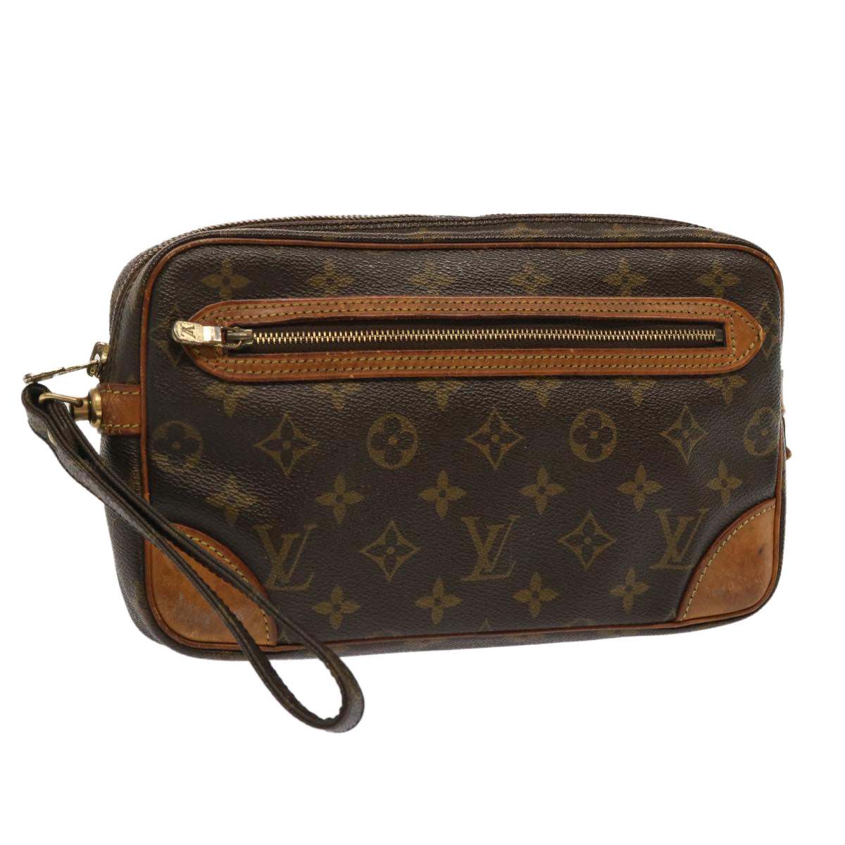 LOUIS VUITTON Monogram Marly Dragonne GM Clutch Bag M51825 LV 70898