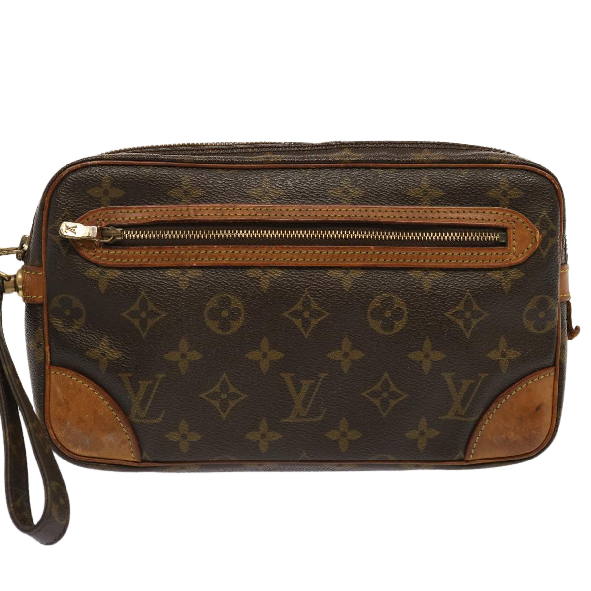LOUIS VUITTON Monogram Marly Dragonne GM Clutch Bag M51825 LV 70898
