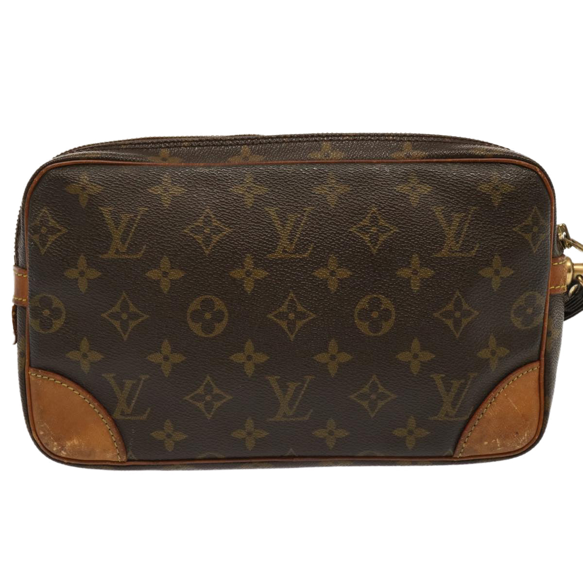 LOUIS VUITTON Monogram Marly Dragonne GM Clutch Bag M51825 LV 70898