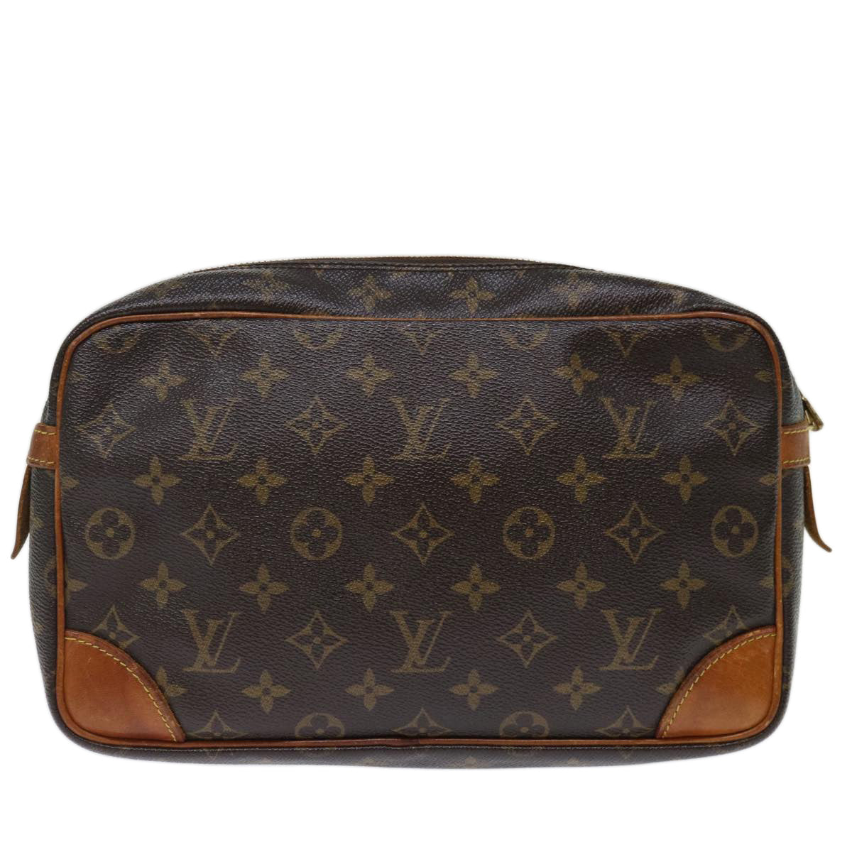 LOUIS VUITTON Monogram Compiegne 28 Clutch Bag M51845 LV 70899