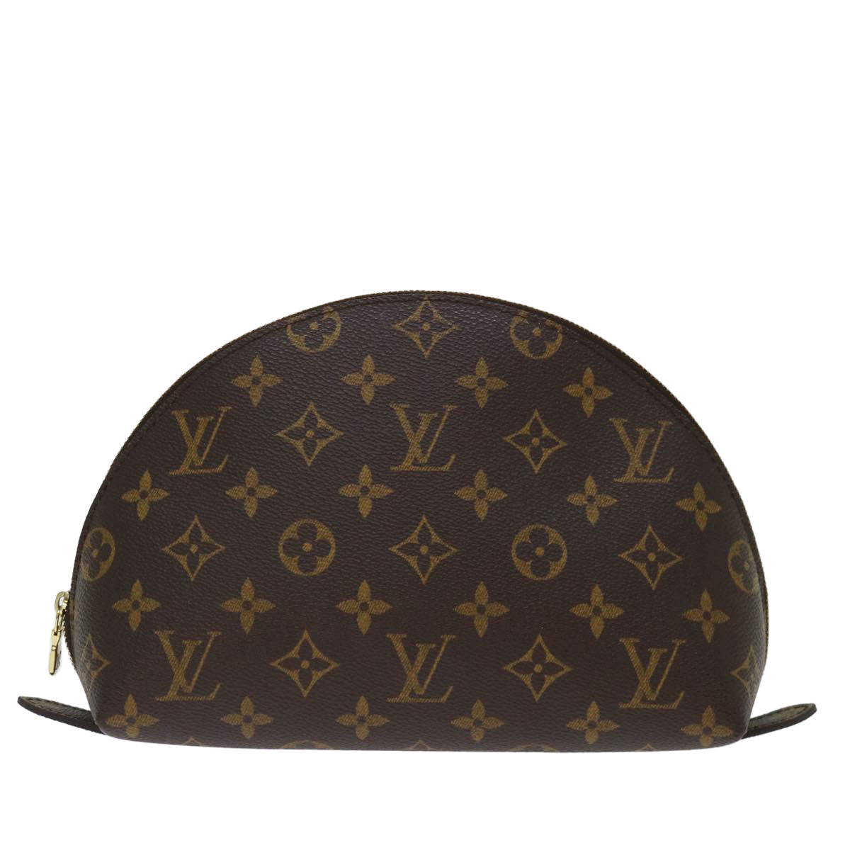 LOUIS VUITTON Monogram Trousse Demi Ronde Cosmetic Pouch M47520 LV 70901