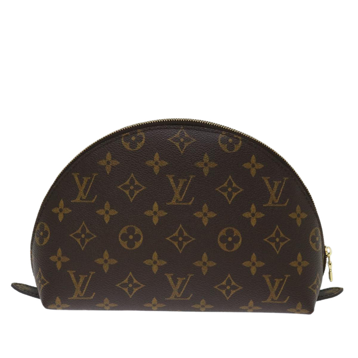 LOUIS VUITTON Monogram Trousse Demi Ronde Cosmetic Pouch M47520 LV 70901