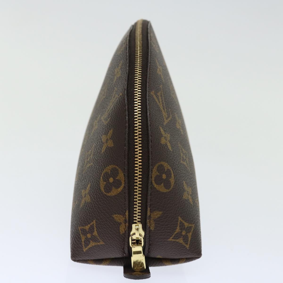 LOUIS VUITTON Monogram Trousse Demi Ronde Cosmetic Pouch M47520 LV 70901