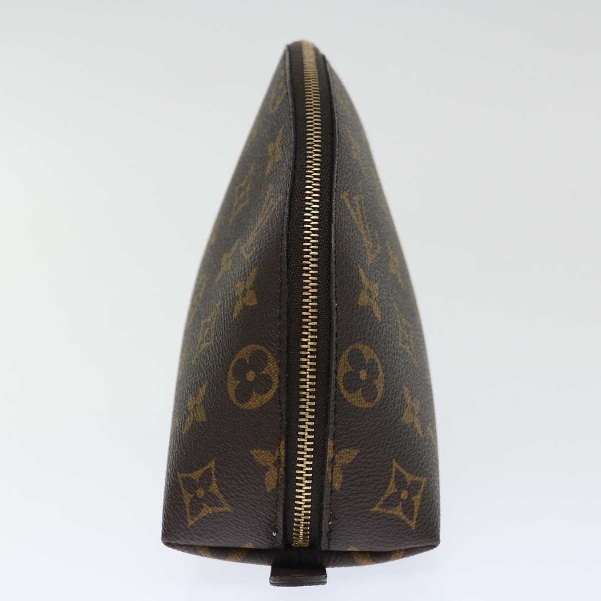 LOUIS VUITTON Monogram Trousse Demi Ronde Cosmetic Pouch M47520 LV 70901