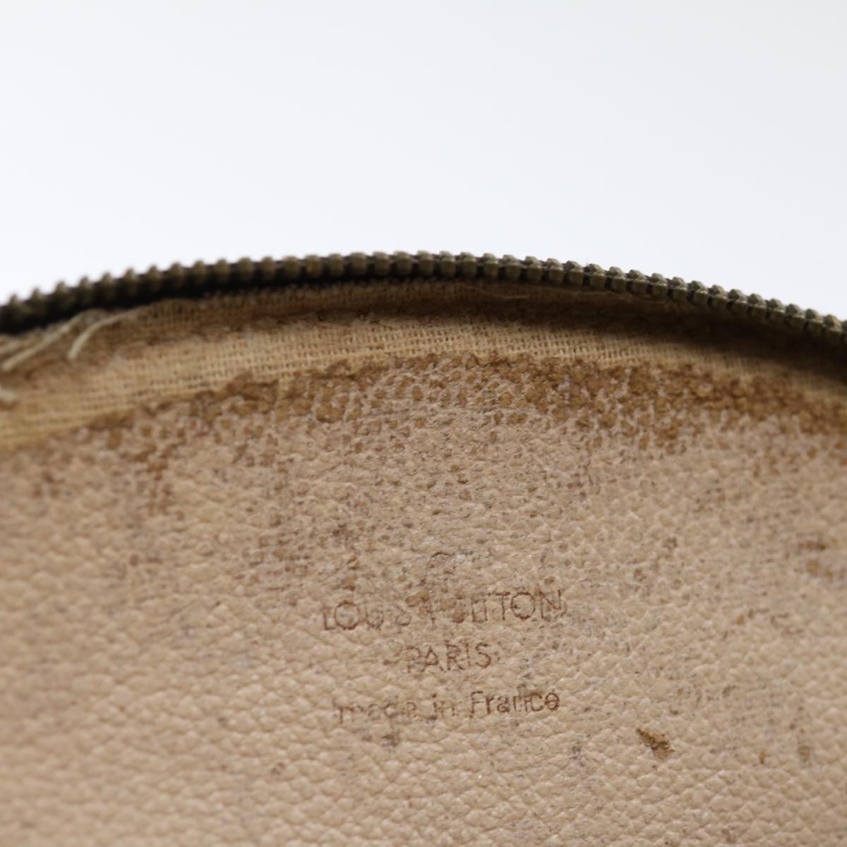 LOUIS VUITTON Monogram Trousse Demi Ronde Cosmetic Pouch M47520 LV 70902