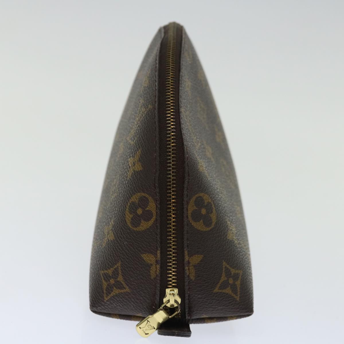 LOUIS VUITTON Monogram Trousse Demi Ronde Cosmetic Pouch M47520 LV 70902