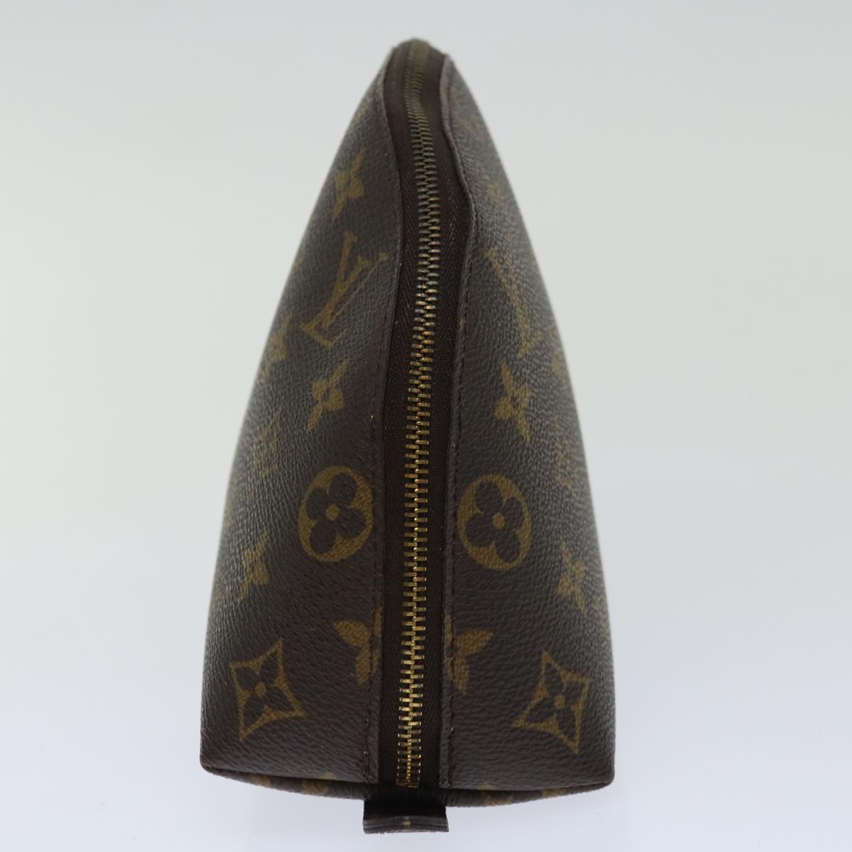 LOUIS VUITTON Monogram Trousse Demi Ronde Cosmetic Pouch M47520 LV 70902