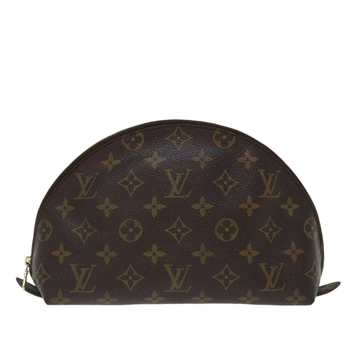 LOUIS VUITTON Monogram Trousse Demi Ronde Cosmetic Pouch M47520 LV 70903
