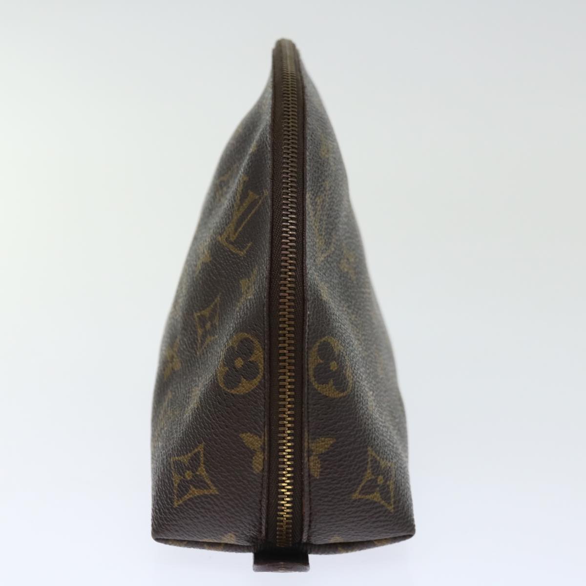 LOUIS VUITTON Monogram Trousse Demi Ronde Cosmetic Pouch M47520 LV 70903