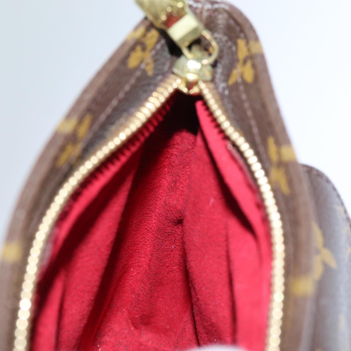 LOUIS VUITTON Monogram Partition Pouch M51901 LV 70905