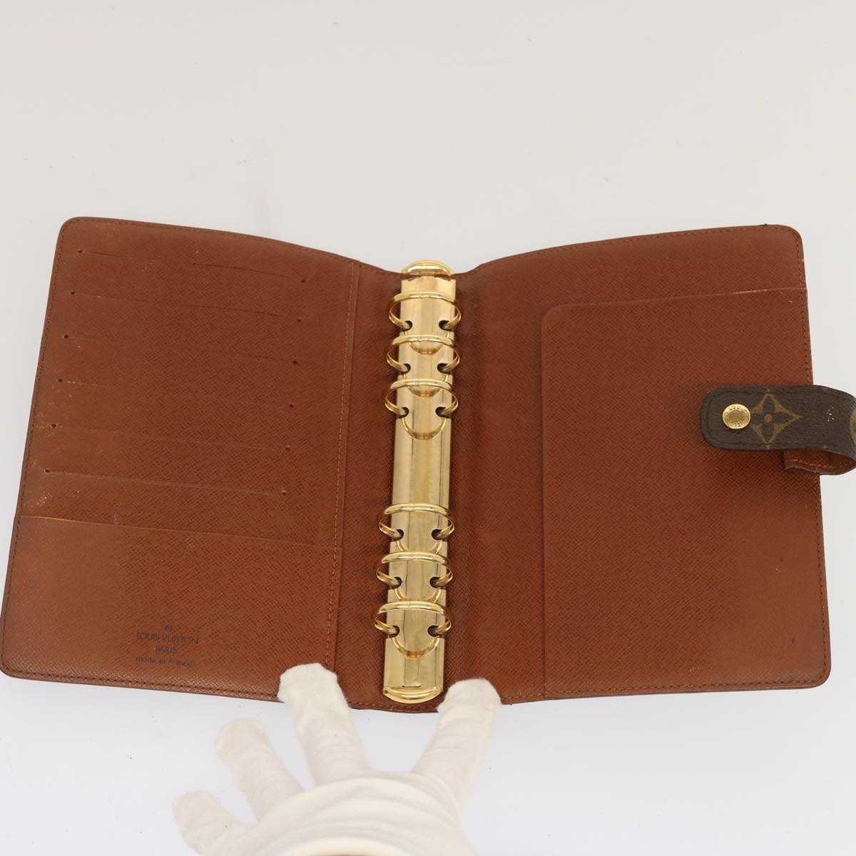 LOUIS VUITTON Monogram Agenda MM Day Planner Cover R20105 LV 70908