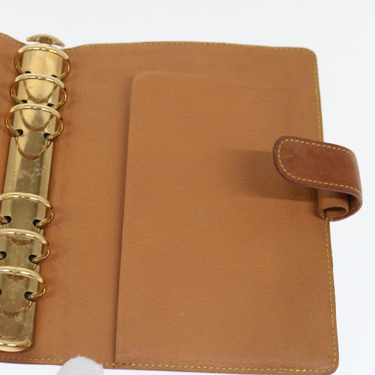 LOUIS VUITTON Nomad leather Agenda MM Day Planner Cover Beige R20473 70910