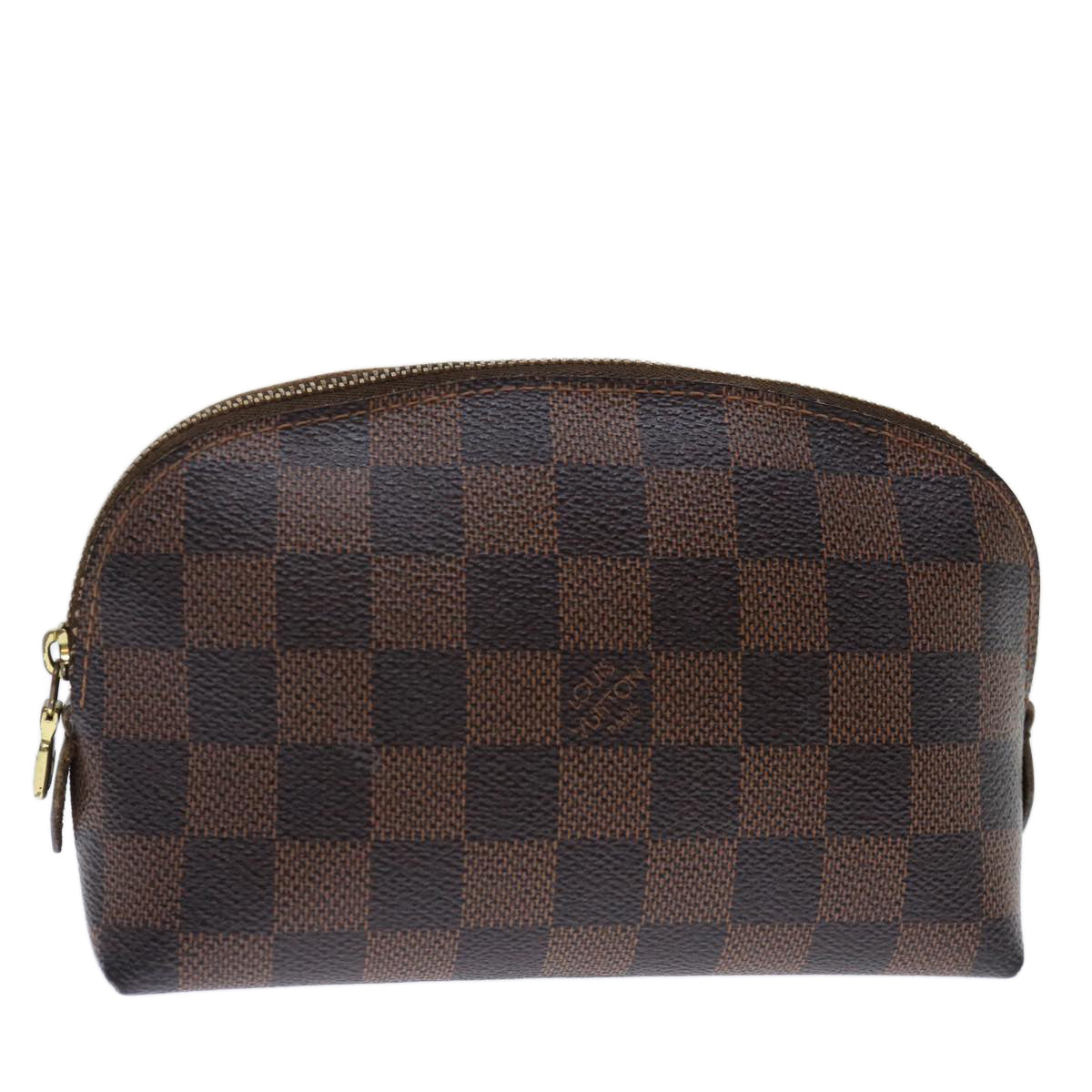 LOUIS VUITTON Damier Ebene Pochette Cosmetic PM Pouch N47516 LV 70912