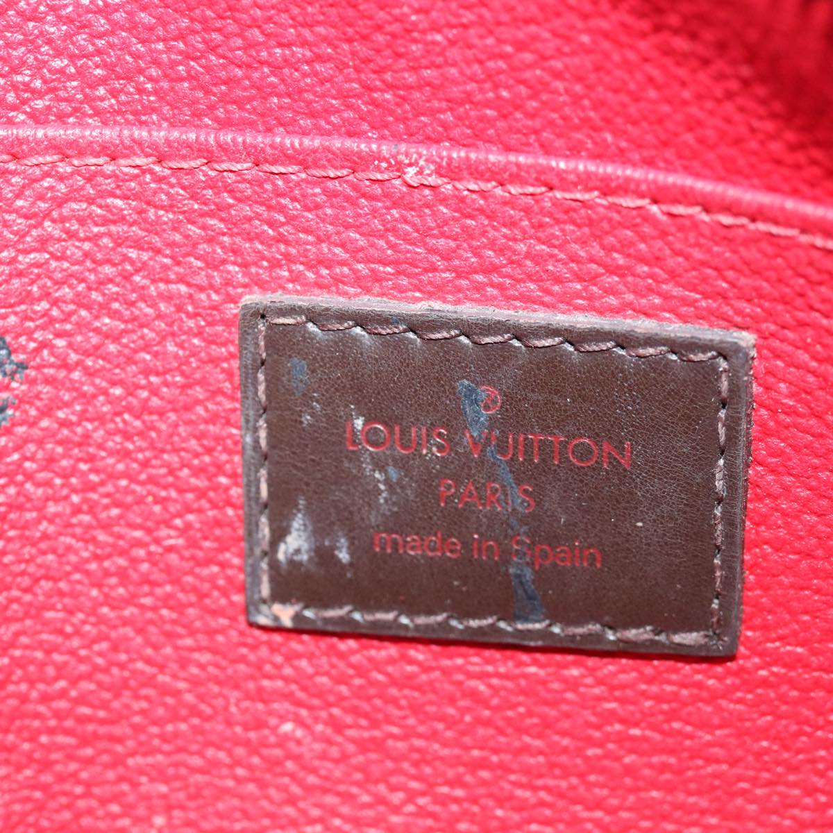 LOUIS VUITTON Damier Ebene Pochette Cosmetic PM Pouch N47516 LV 70912