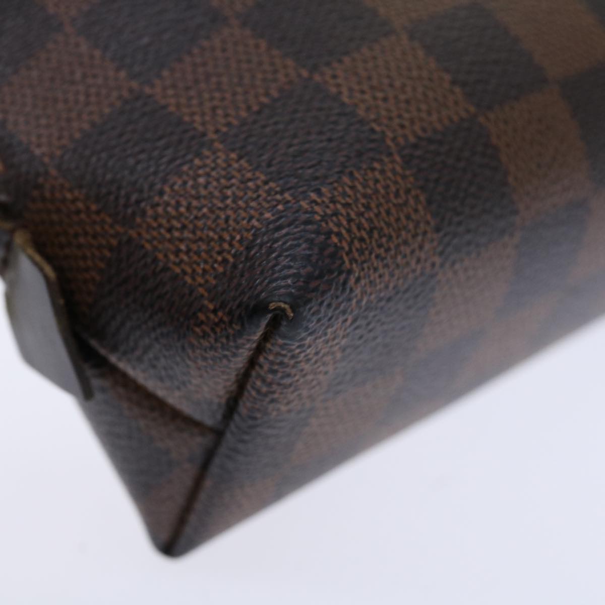 LOUIS VUITTON Damier Ebene Pochette Cosmetic PM Pouch N47516 LV 70912